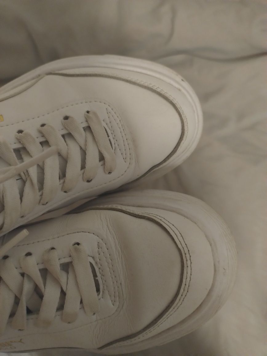 Buty puma oslo platforma podwyższenie białe Basic