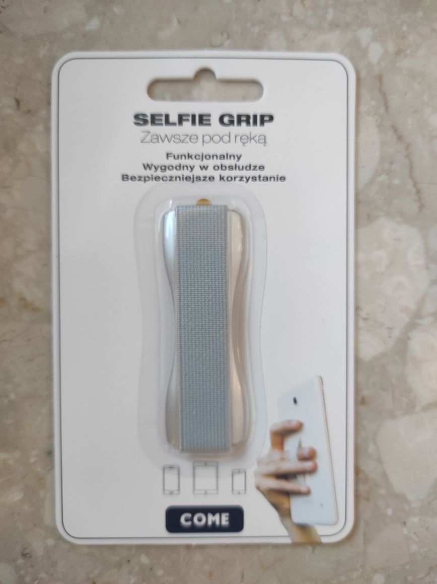 Selfie grip do telefonu/tabletu przytrzymanie taśma pomagająca utrzyma