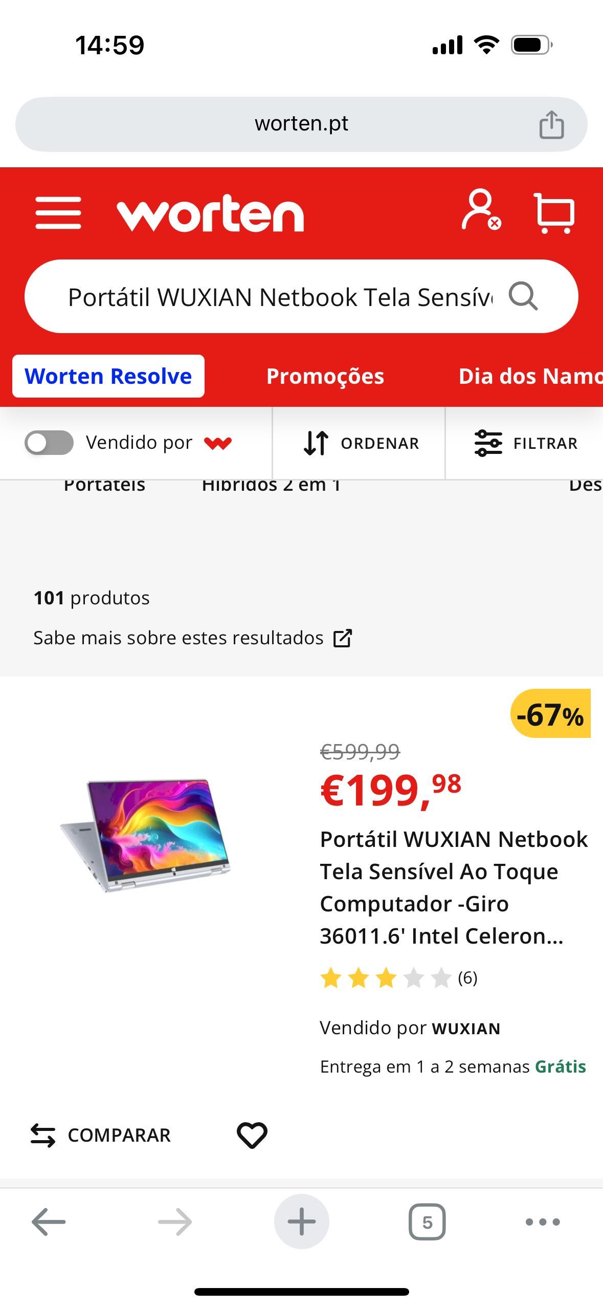 Computador portátil / tablet