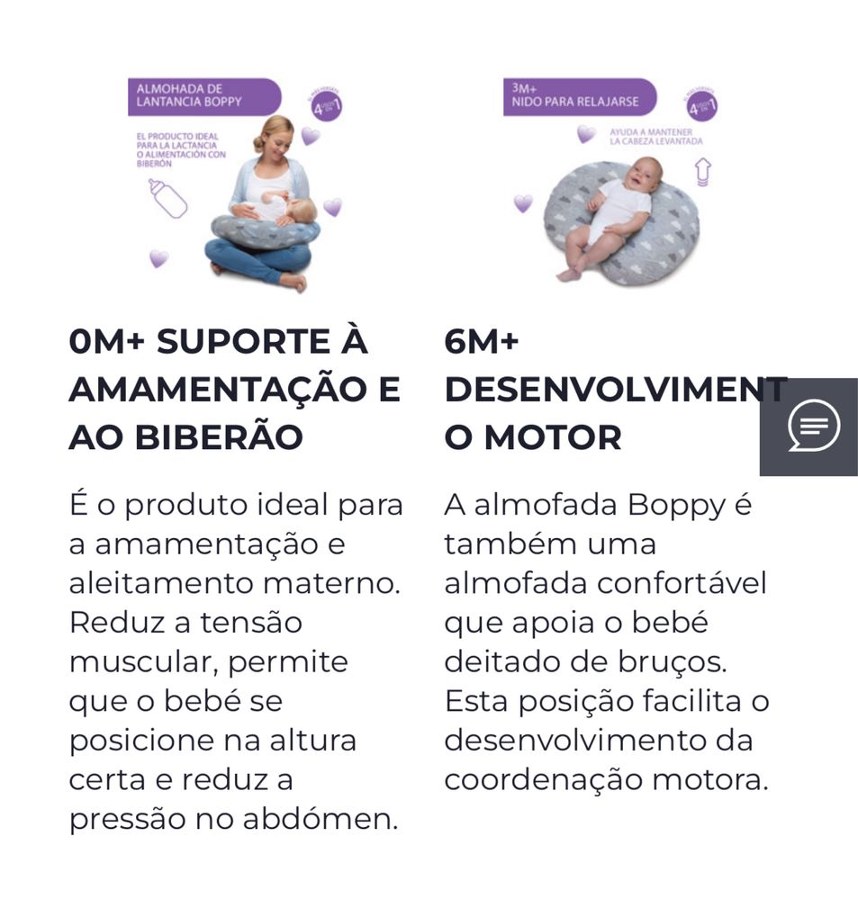 Almofada amamentação Boppy
