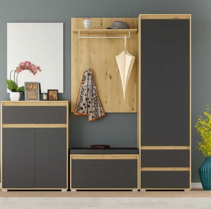 Прихожая Антрацит Артизан 206 см Нова зі складу Комплект з шафою