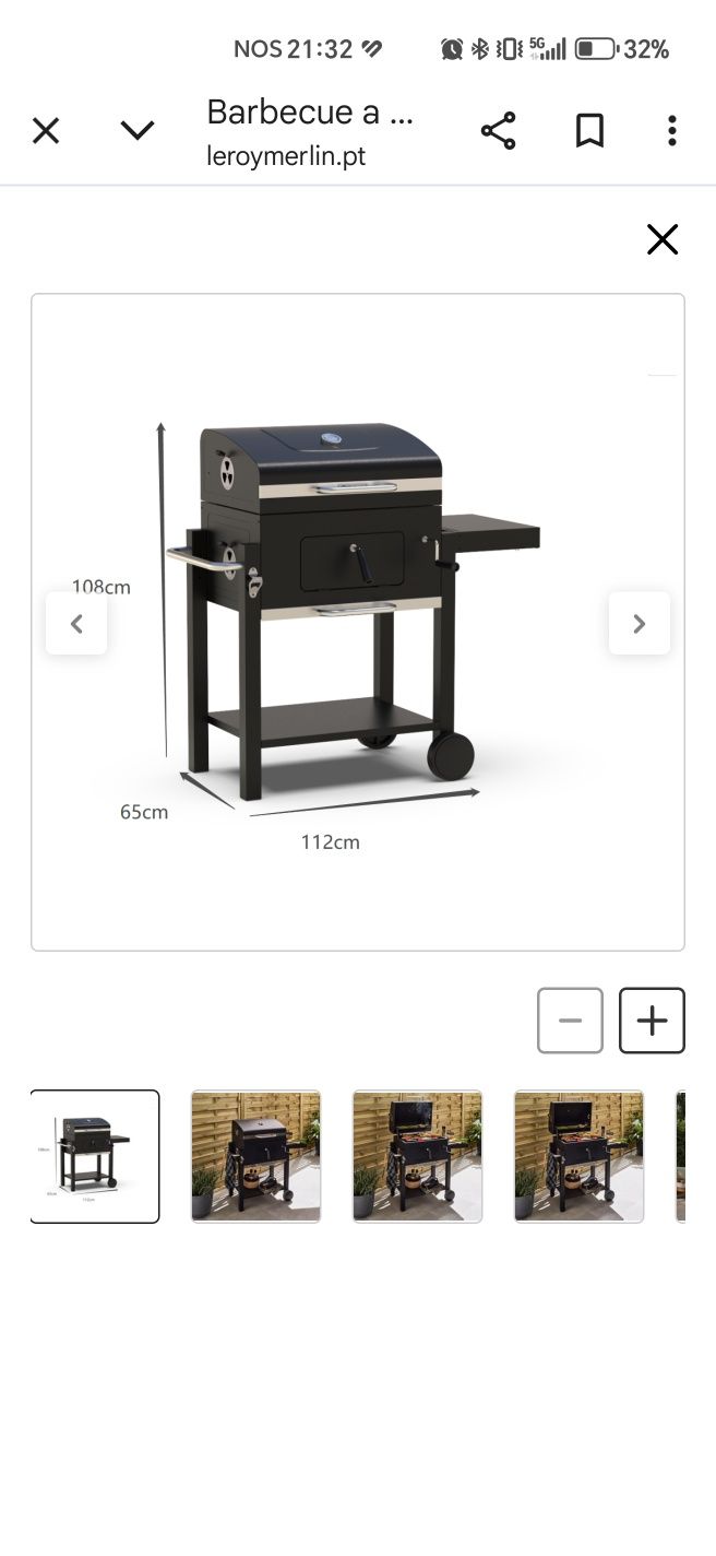 Barbecue carvão Naterial