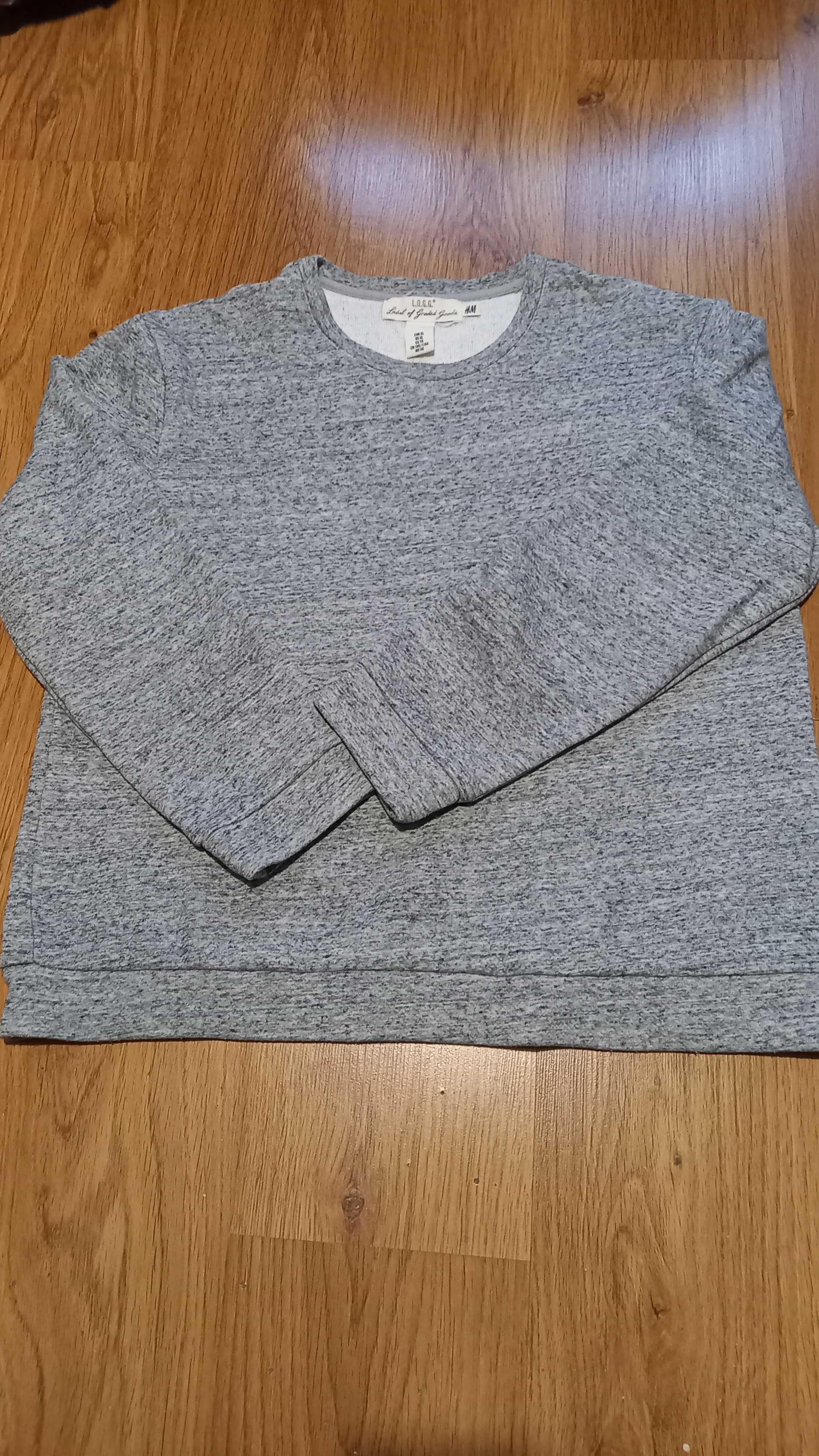 Bluza męska marki H&M  kolor szary, rozmiar XL.