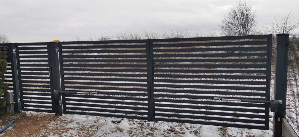 BRAMA rozwierna nowoczesna palisada 150cmx500cm OCYNK+RAL PRODUCENT