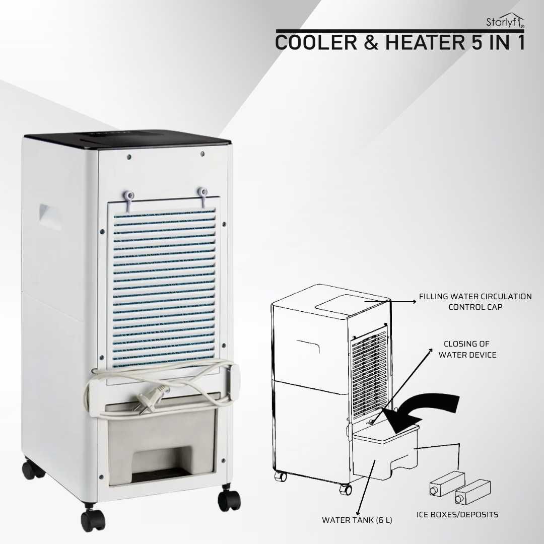 Starlyf Cooler & Heater 5 em 1 – Climatize Sua Casa o Ano Inteiro!