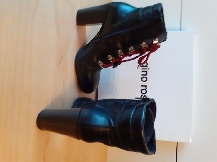 Stylowe czarne botki MIZUKI Gino Rossi - rozmiar 37