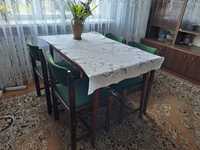 Rozkladany stol w stylu PRL