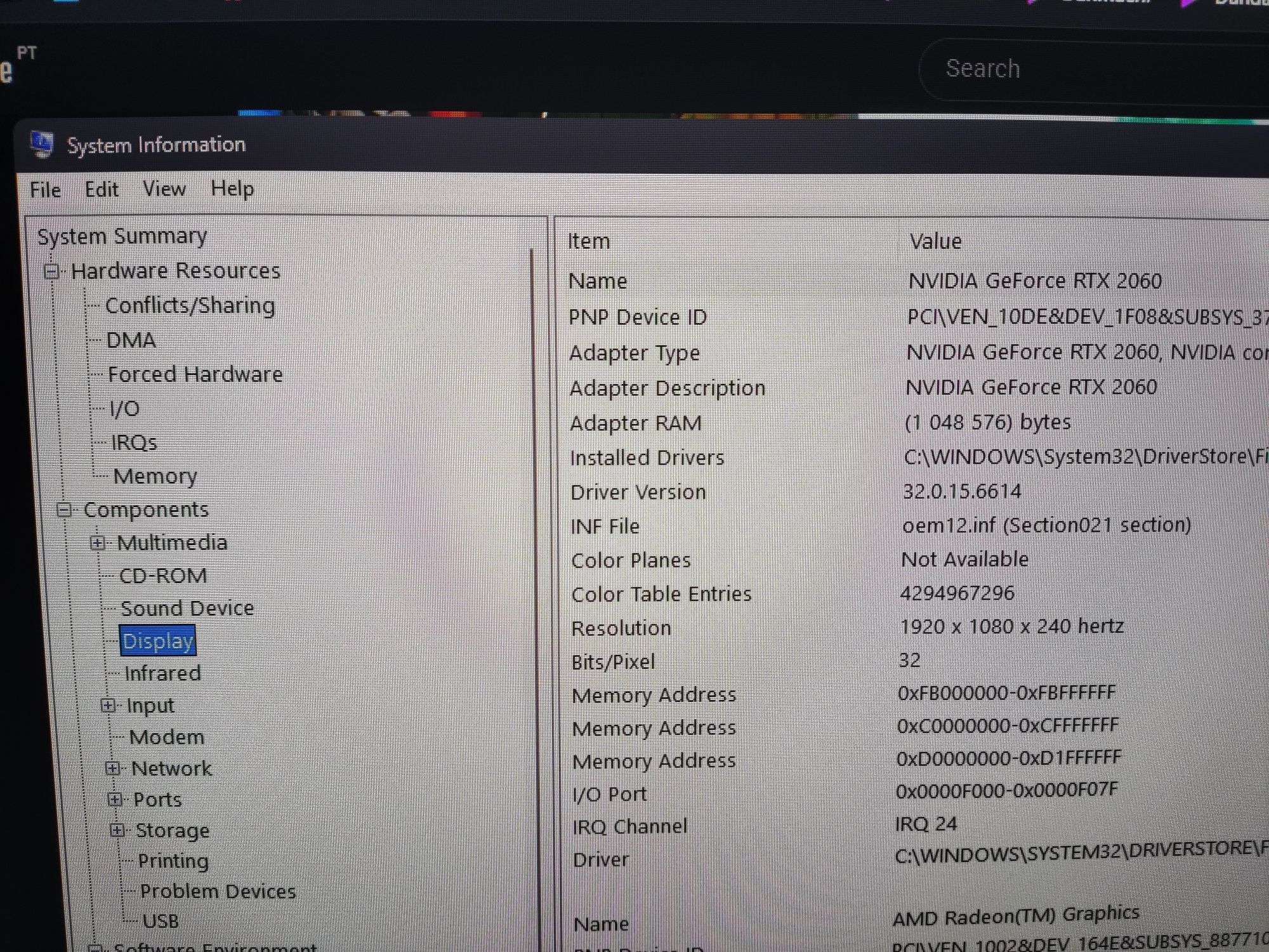 RTX 2060 MSI 6gb