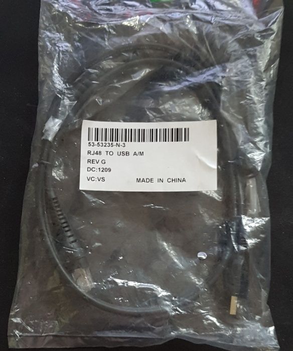 Высококачественный кабель сканера штрих-кода RJ48 to USB