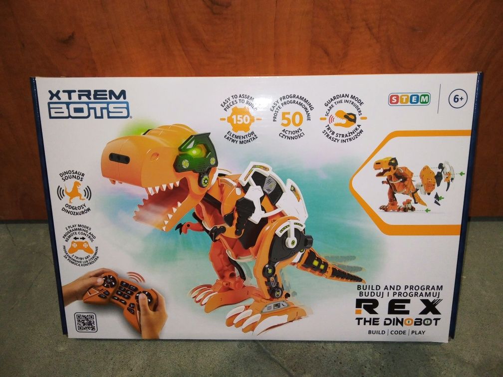 Robot interaktywny Rex the Dino Bot Xtrem Bots Nowy