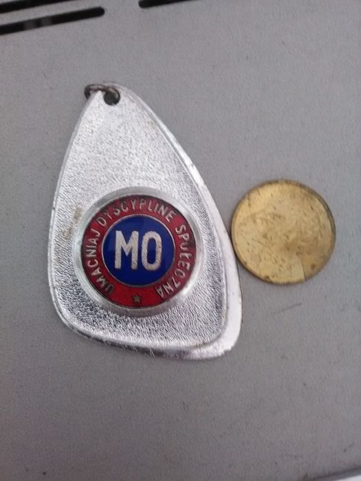 Brelok kolekcjonerski MO. Oryginał. Milicja Obywatelska