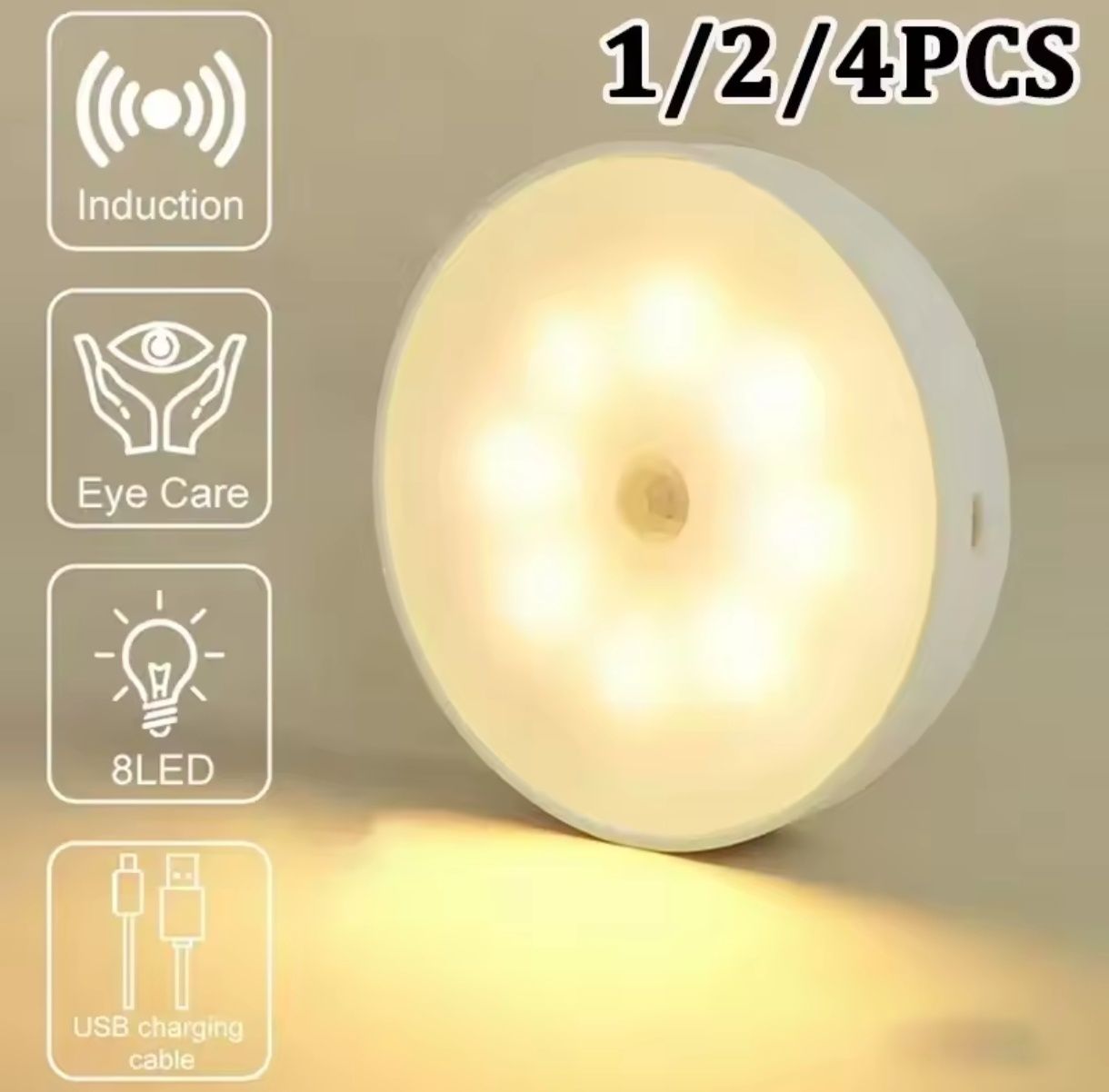 Lampki LED 2szt. Z czujnikiem zmierzchu i ruchu