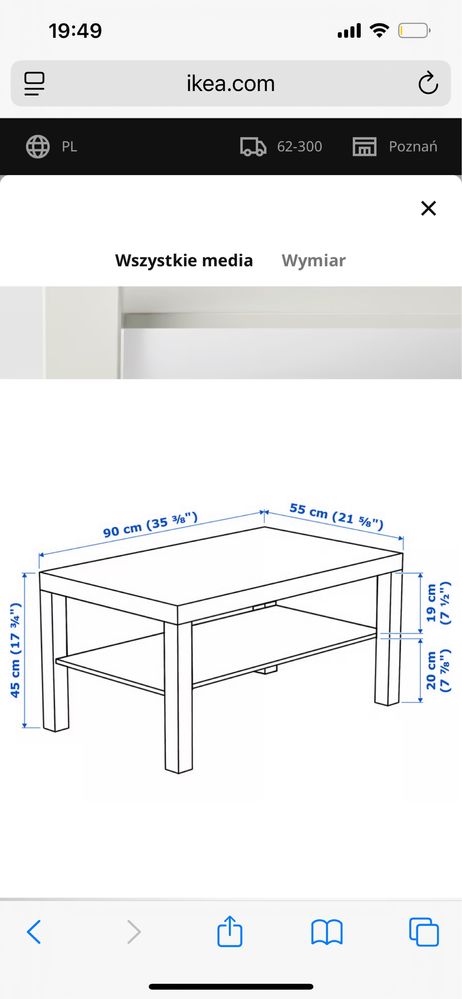 Stolik Lack IKEA