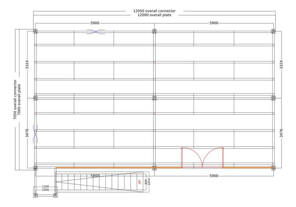 Podest magazynowy P7 – 84m2 piętrowy