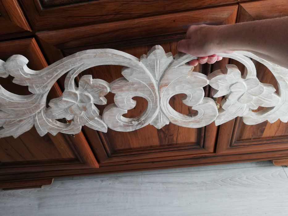 Dekor 100 cm na ścianę drewniany pobielany Vintage ki