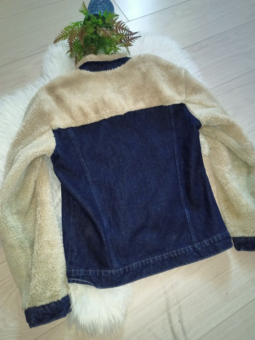Джинсовая куртка Тедди размер S