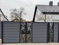 садовий декор. євроворота, паркани. жалюзі з декоративною панелею
