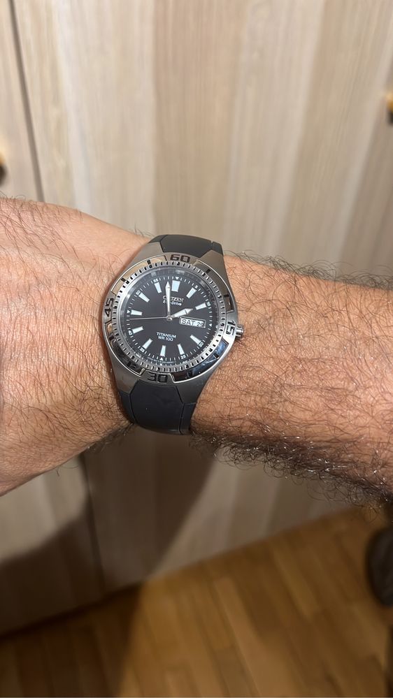 Citizen titanium ,WR100, Eco-Drive-NOVO