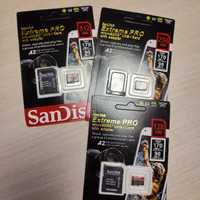 Карта памяти SanDisk Extreme Pro microSDXC 512GB 256GB 128GB