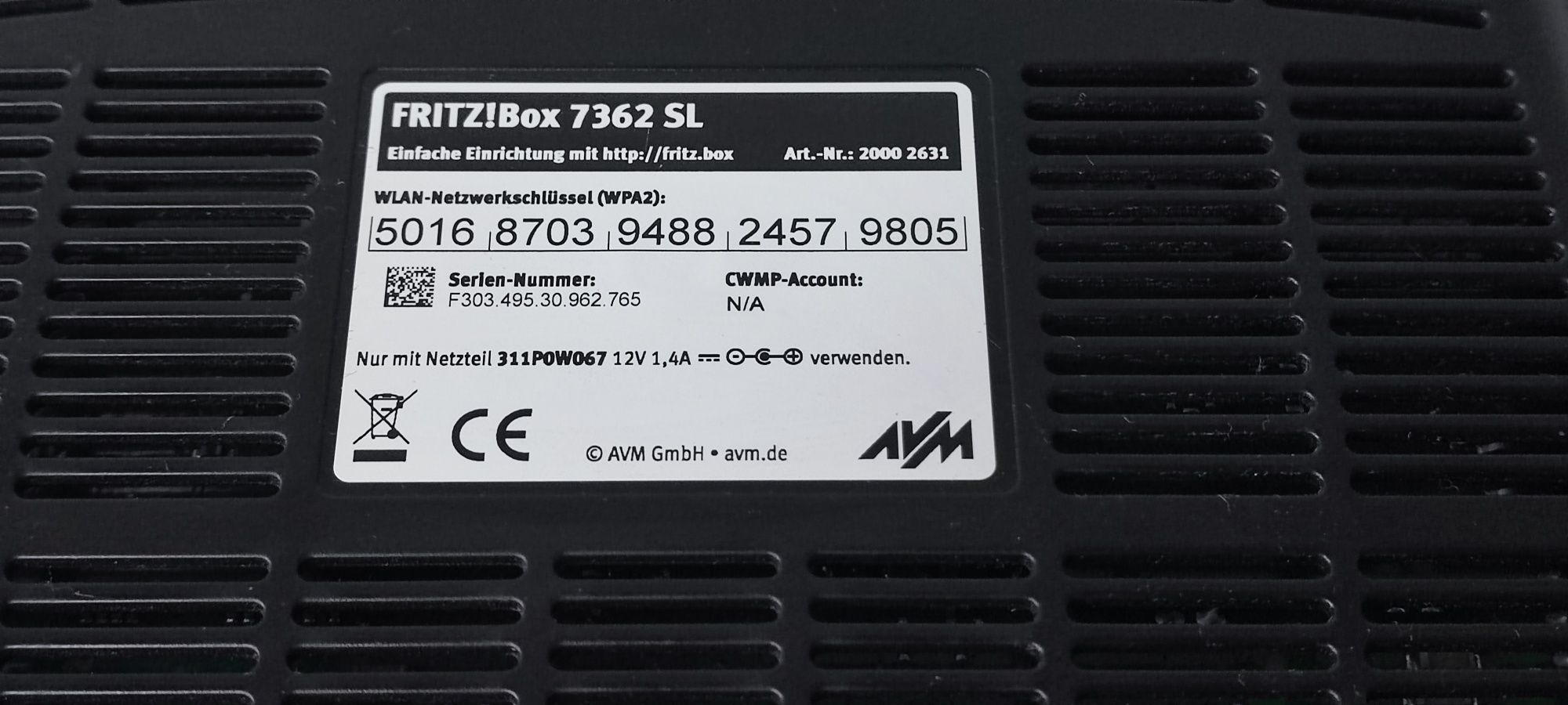 Router Fritz Box 7362 SL