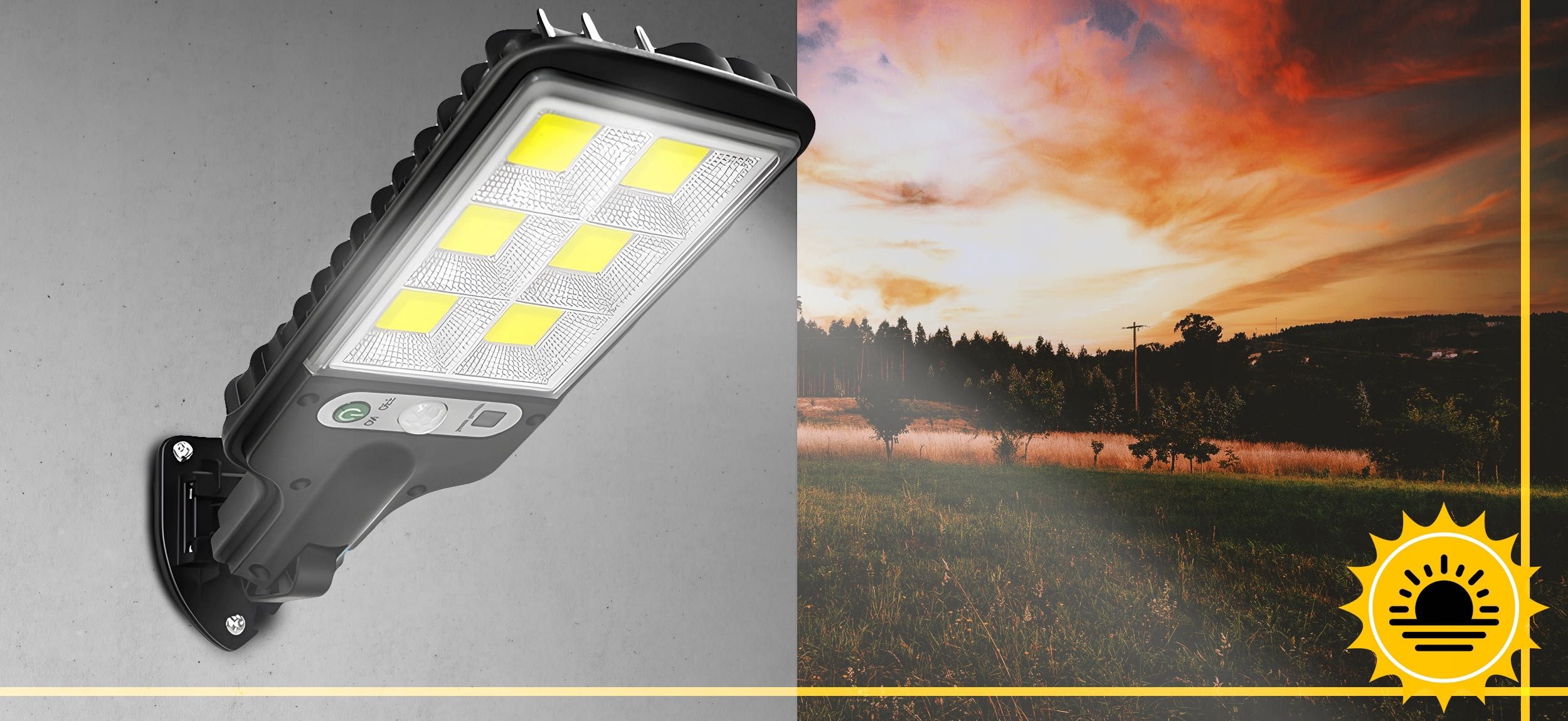 NOWA Lampa solarna LED Alogy 270W Wodoodporna z pilotem!