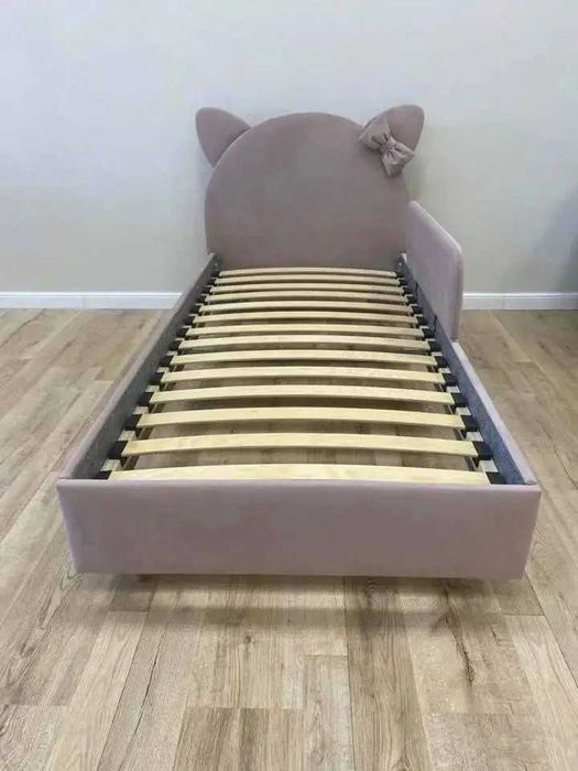 Ліжко з бортиком. Дитяче ліжко 80х160. Дитяче ліжко котик 90х190/200