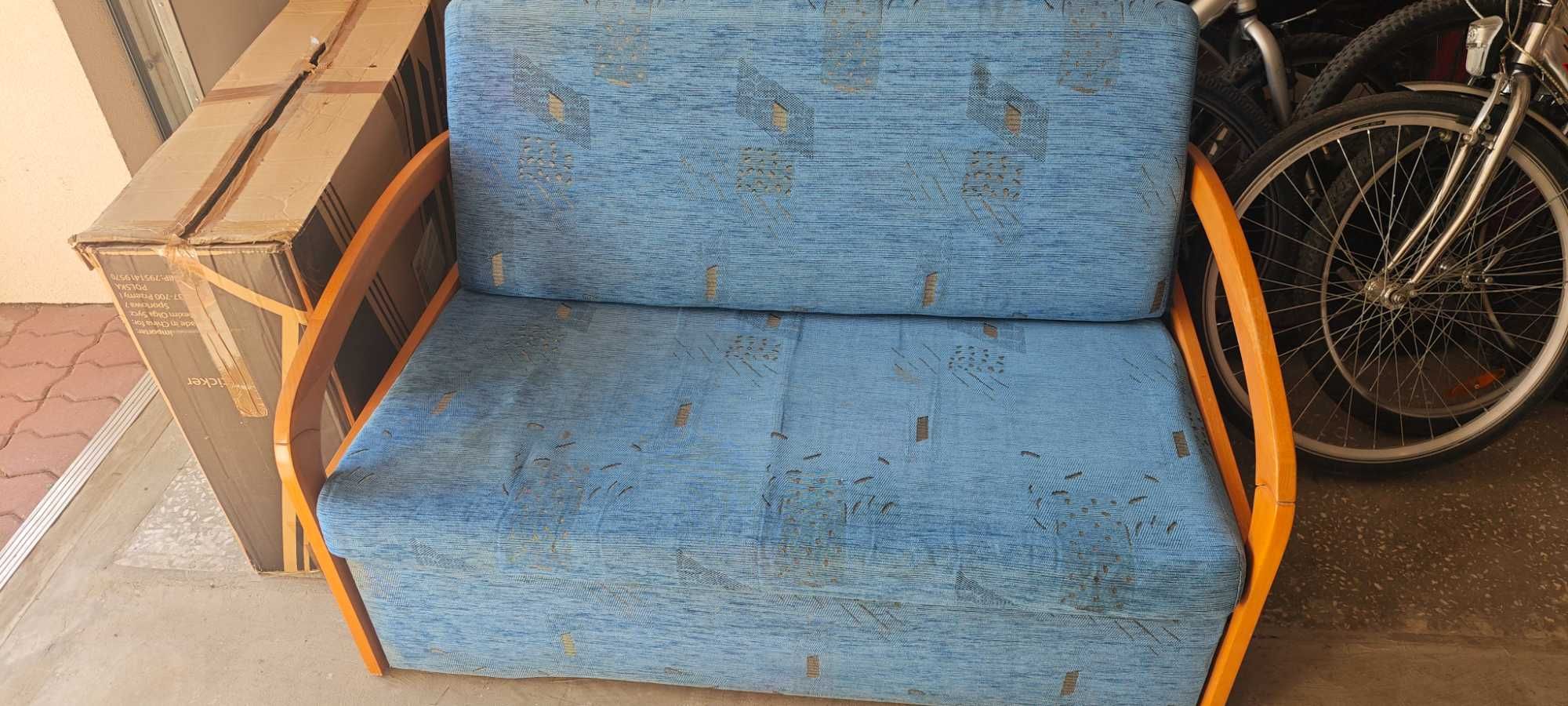 Tapczan rozkładany 120 cm