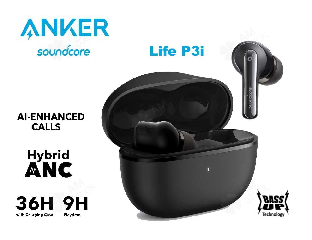 Наушники Anker Soundcore Life P3i BT5.2/IPX5/Hybrid ANC беспроводные