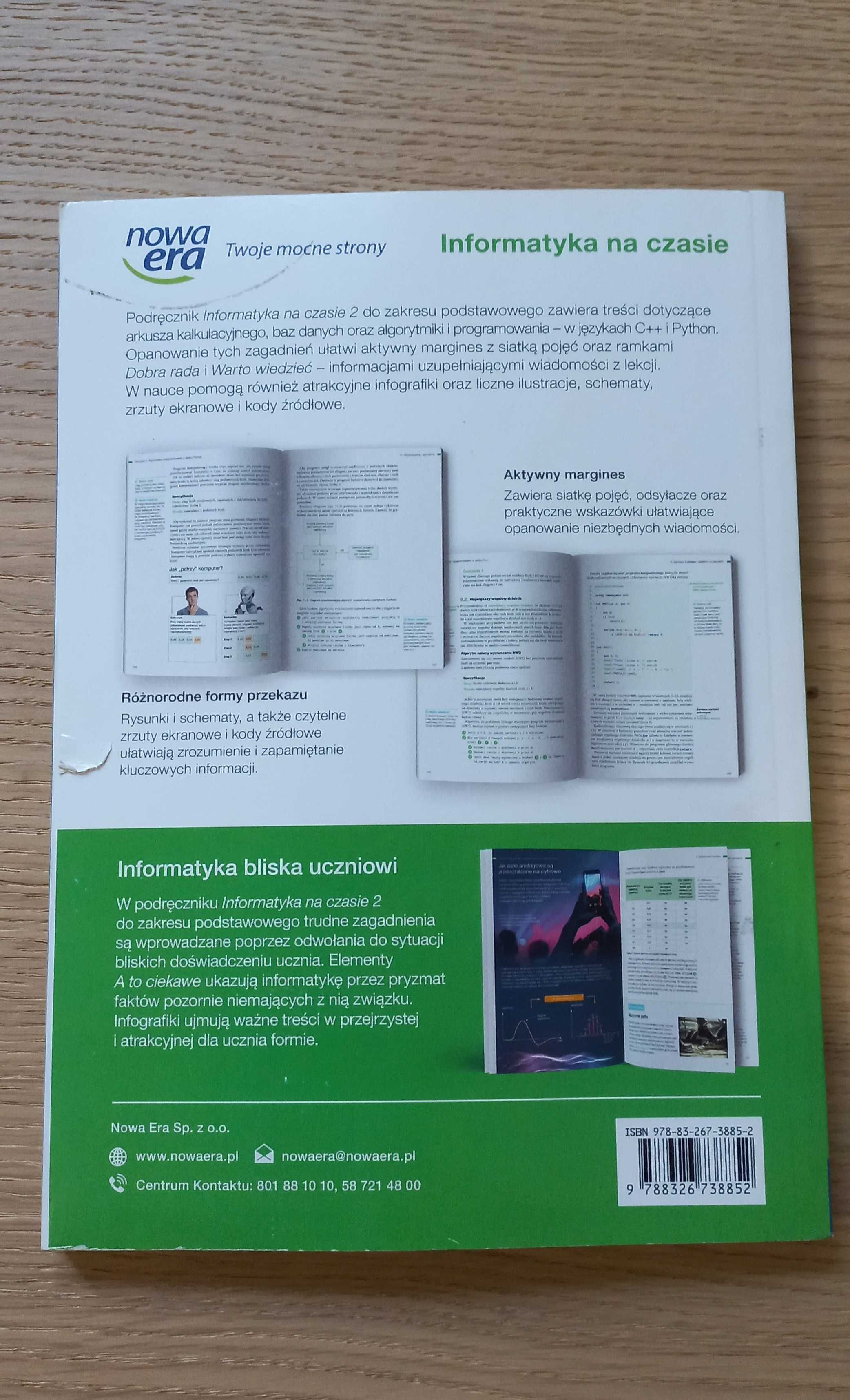 Informatyka na czasie 2 zakres podstawowy nowa era