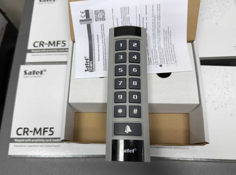 Klawiatura z czytnikiem kart zbliżeniowych MIFARE Satel CR-MF5