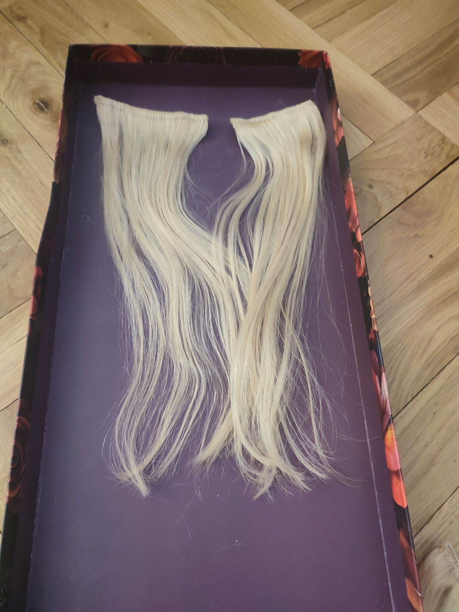 Włosy naturalne indyjskie clip in 35-45 cm, 6 taśm
