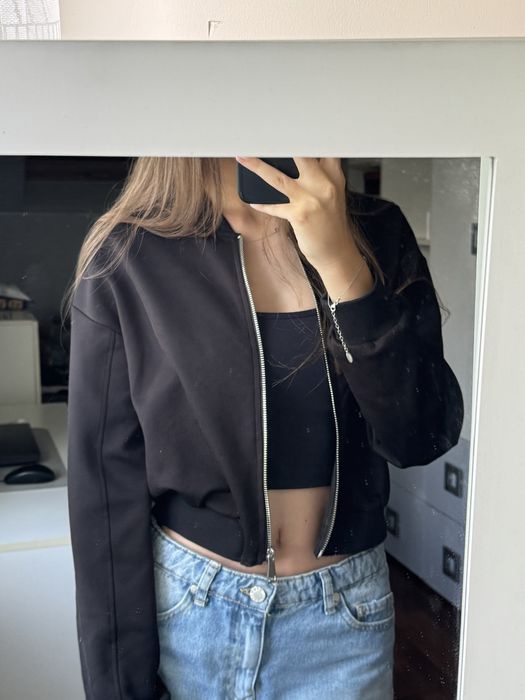 kurtka bomberka zapinana bershka rozmiar xs