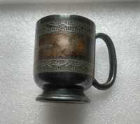 Чашка номерная 19 век Джеймс Дикин и сыновья 6 клейм Англия Шеффилд
