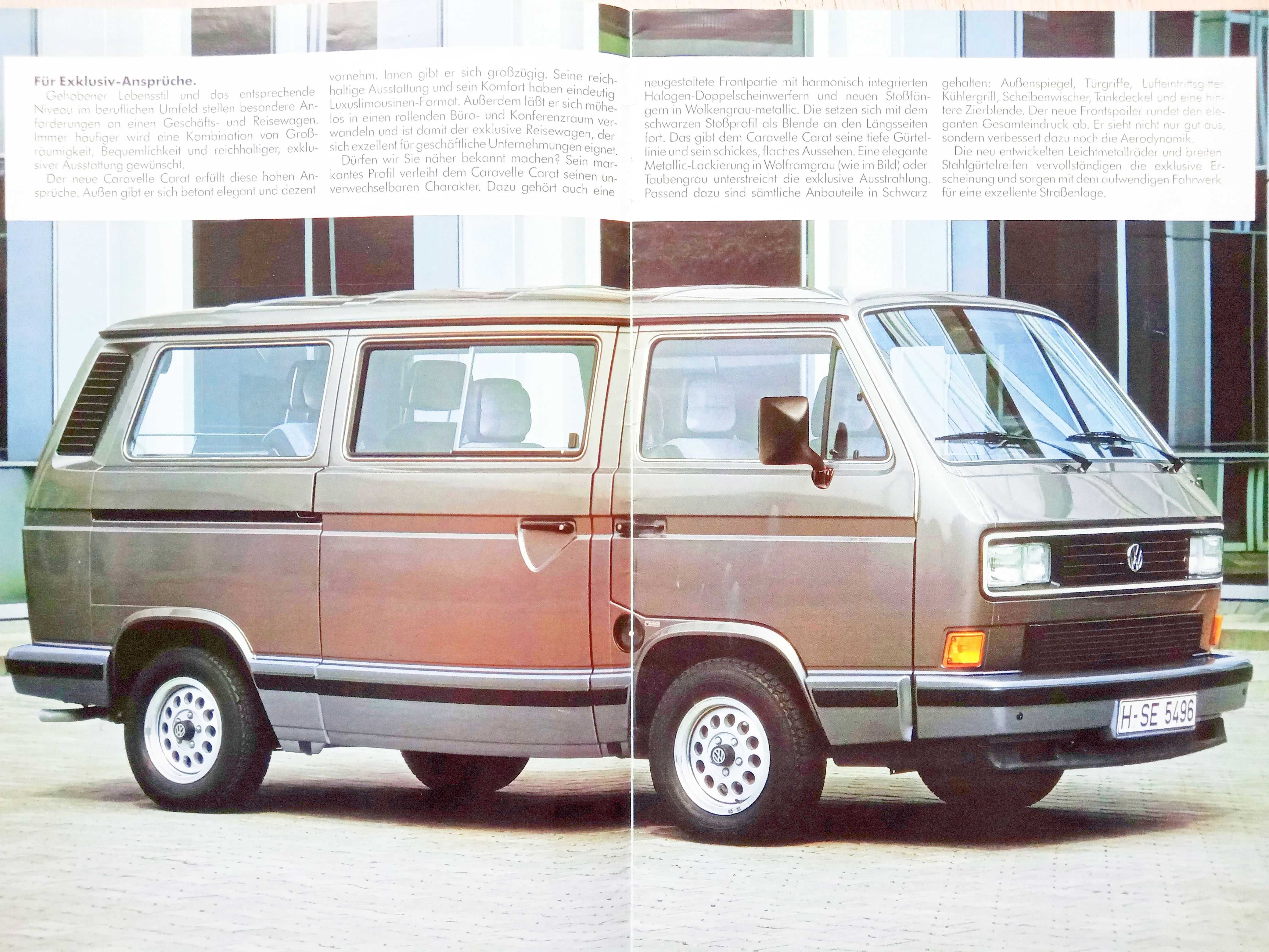 Volkswagen T3 Caravelle Carat - prospekt 1985 stan BDB- *RABATY 10%