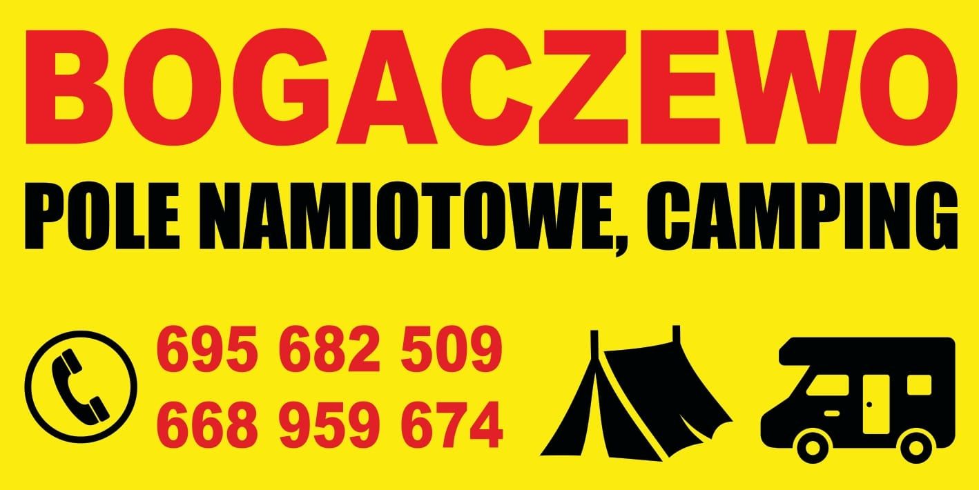 Pole namiotowe kempingowe nad jeziorem Narie