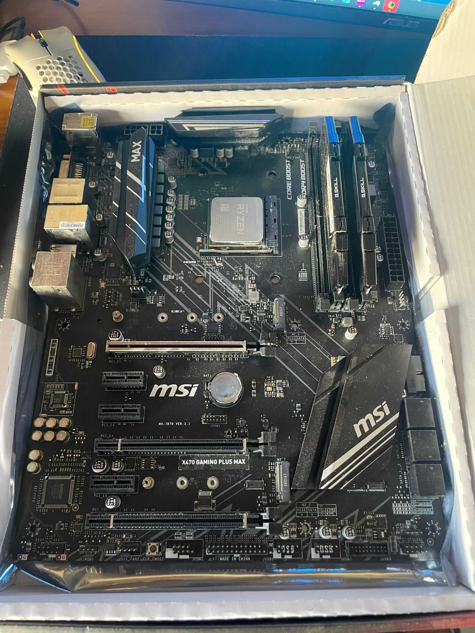 Bundle Ryzen 5 3600+Motherboard  X470 GAMING PLUS MAX+16gb ddr4 3200