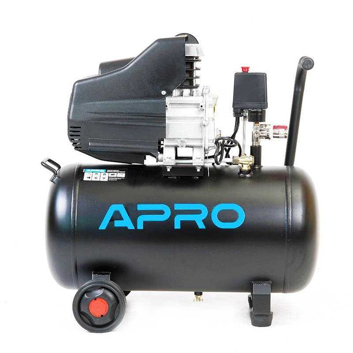 Компресора APRO 24 та 50 літрів 1.5 квт. 205 л./хв. МІДЬ!