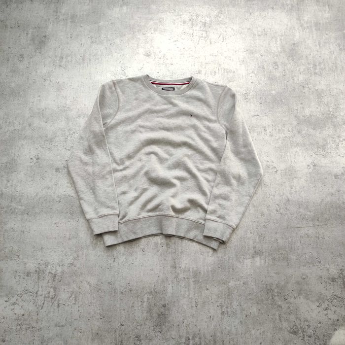 MĘSKA Bluza PREMIUM Szara Małe Logo Tommy Hilfiger Bawełna Elegancka