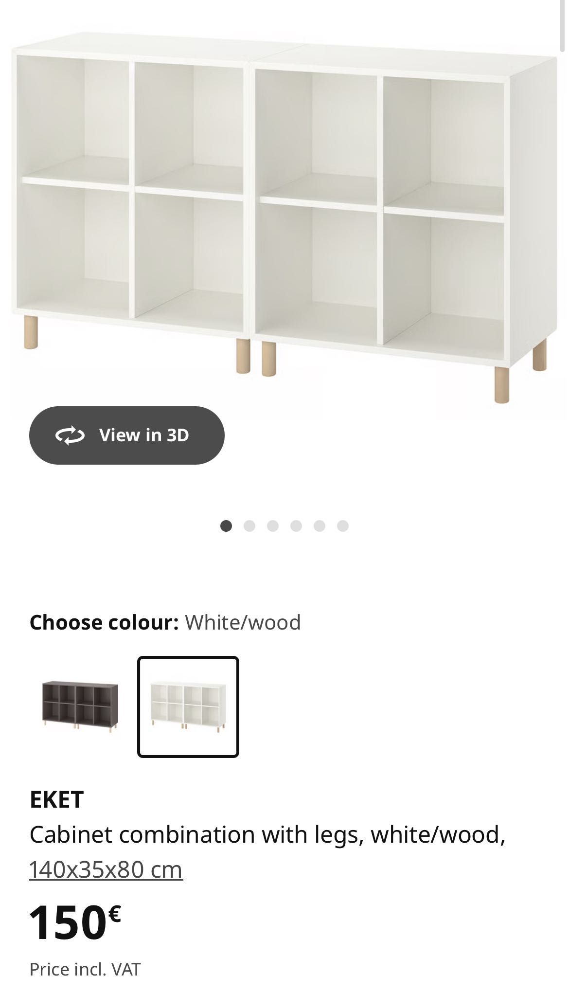 Móvel arrumação ou sapateira ikea modelo Eket