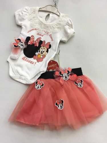 Śliczne 3 częściowe body Myszka Minnie