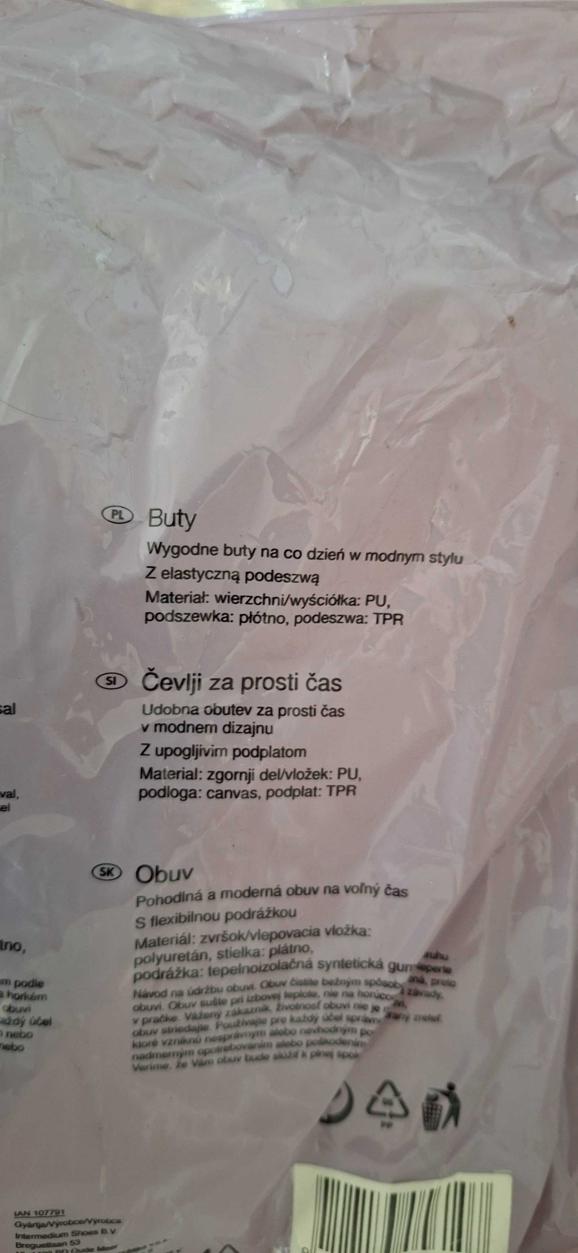 Nowe damskie buty żeglarskie rozmiar 39 mokasyny espadryle lato ESMARA