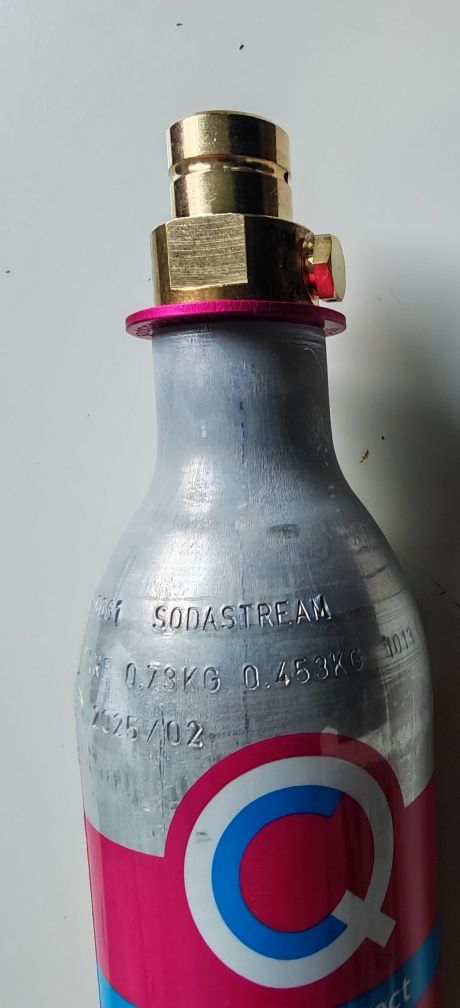 Pusty nabój CO2 sodastream różowy