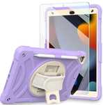Etui Pancerne 360 iPad 10.2 / 10.5 z uchwytem i podpórką fioletowe