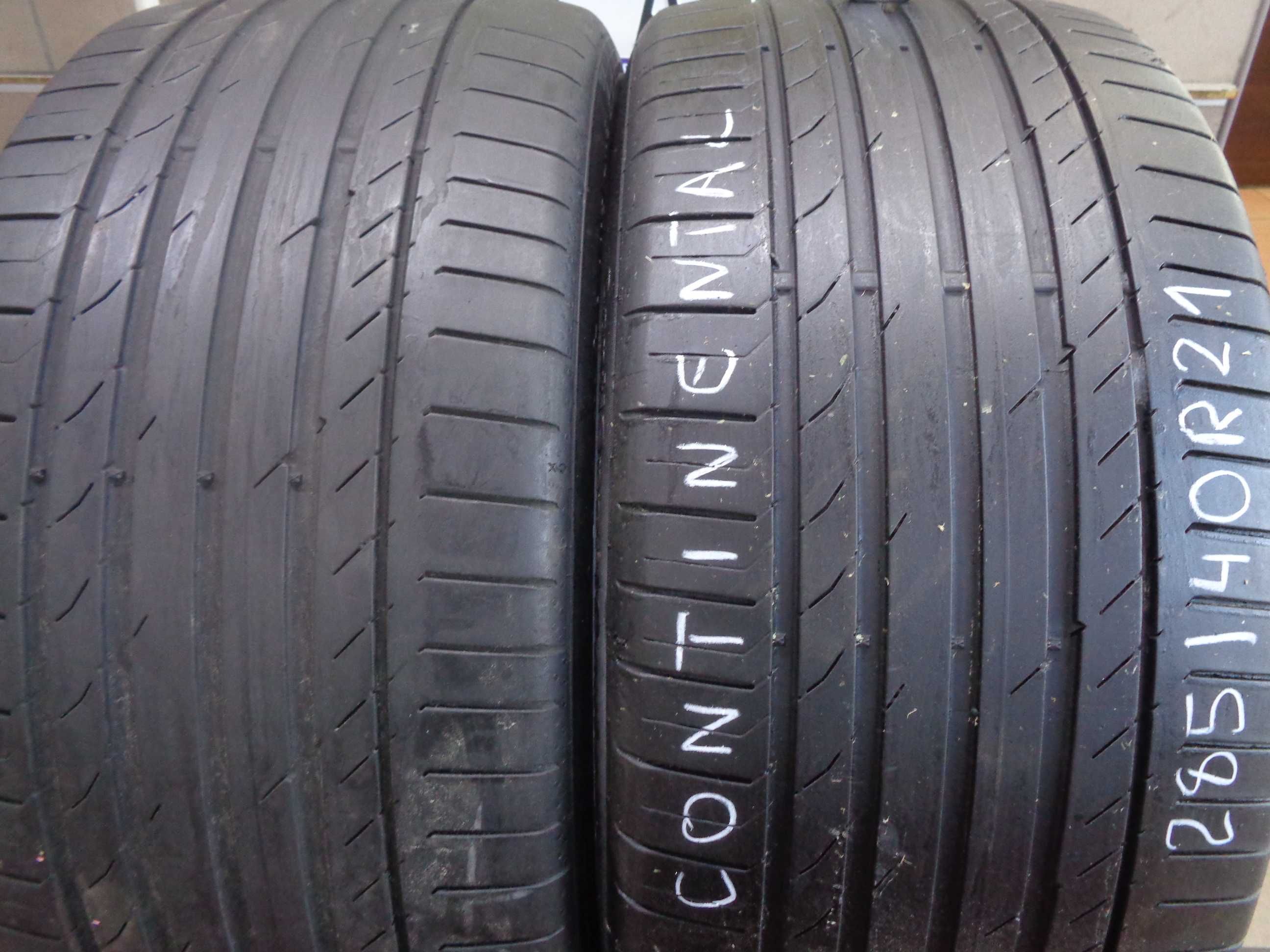 2szt. 285/40R21 Continental ContiSportContact5 , r.2020 , Opony Letnie