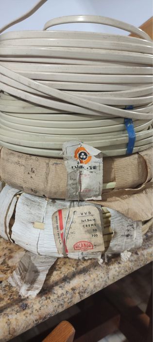 Cabos Elétricos de cobre (tipos de cabo na descrição)