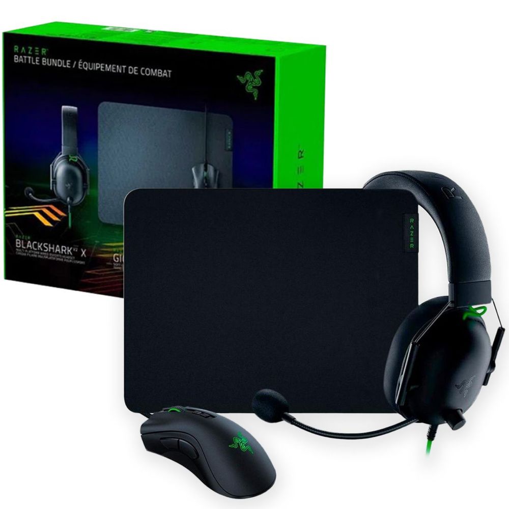 Gamingowy zestaw Razer Battle Bundle, Myszka, Słuchawki, Podkładka