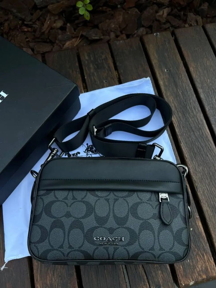 Сумка чоловіча через плече коач Coach