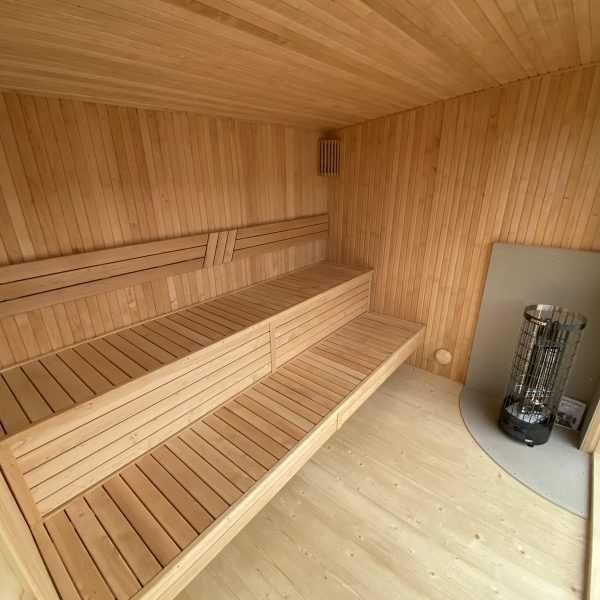 Sauna NOWOCZESNA Ocieplana Spa Ogrodowe Lipa Świerk Skandynawski