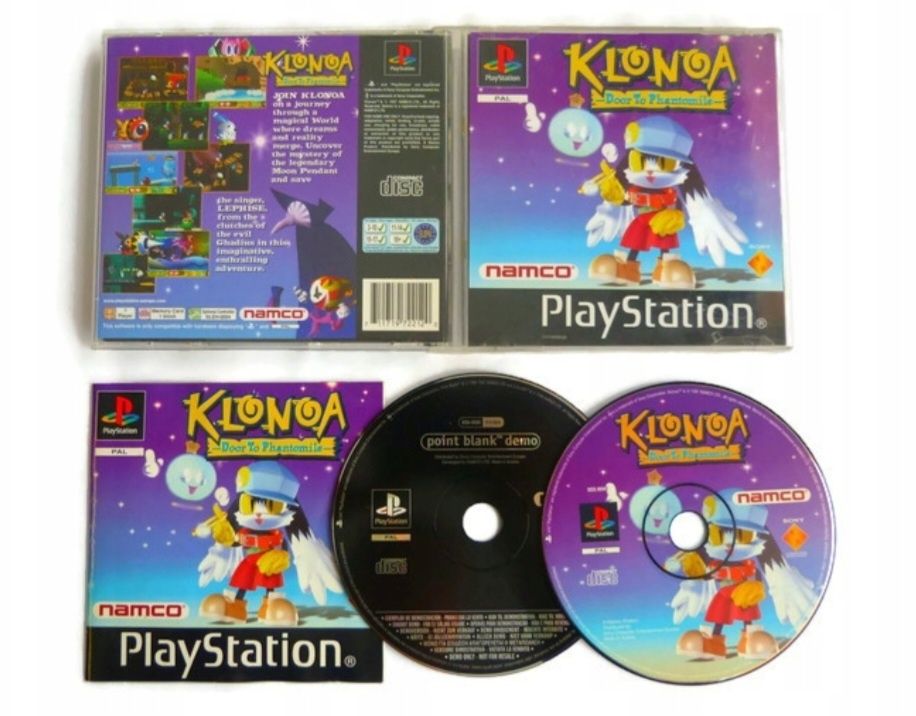 Klonoa Door To Phantomile + Demo ps1