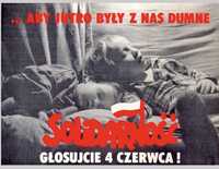 Plakat Solidarność orginał PRL 1989